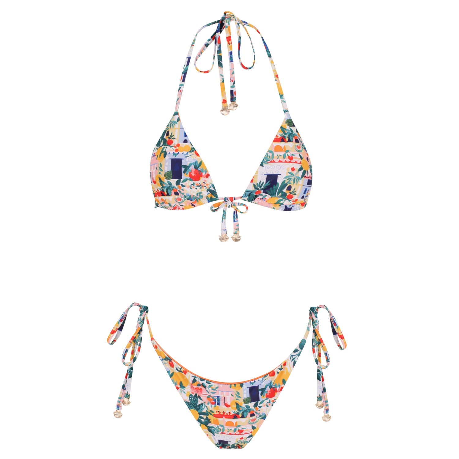 Triangle Bikini Set-Cinque Terre-0